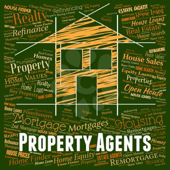 Property Agents Indicating Real Estate And Properties