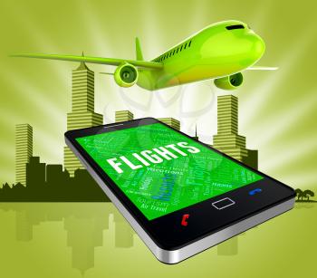 Flights Online Meaning Web Site And Searching