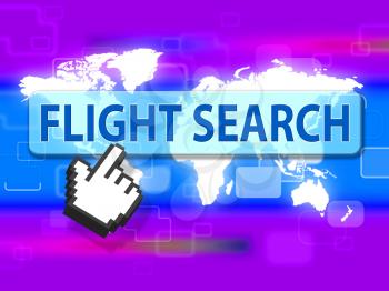 Flight Search Showing Inquiry Searches And Aircraft