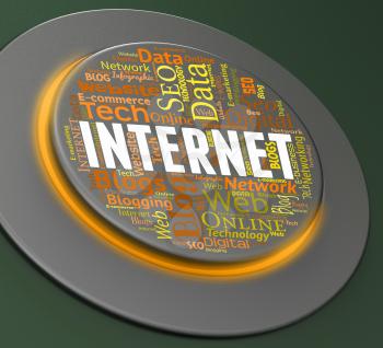 Internet Button Meaning Control Pushbutton And Websites