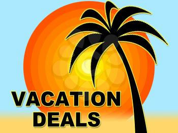 Vacation Deals Indicating Vacational Save And Offers