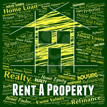 Rent Property Indicating Real Estate And Residential