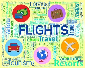 Flights Word Meaning Plane Vacation And Aircraft
