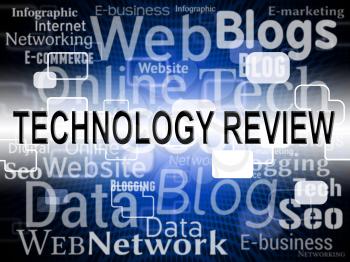 Technology Review Representing High-Tech Evaluate And Reviews