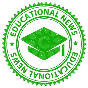 Educational News Showing Social Media And Information