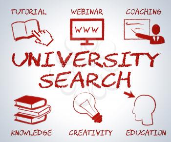University Search Representing Educational Establishment And Educate