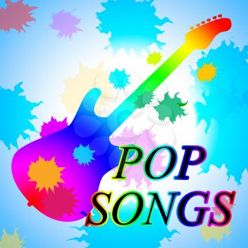 Pop Songs Showing Sound Track And Melodies