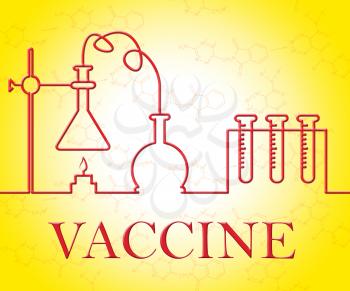 Vaccine Research Representing Medical Instruments And Vaccinated