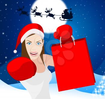 Christmas Shopping Meaning Retail Sales And Commercial