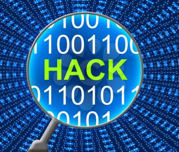 Hack Online Indicating Web Site And Cyber