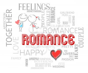 Romance Words Representing Find Love And Romancing