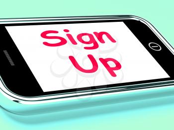 Sign Up On Phone Showing Join Membership Register