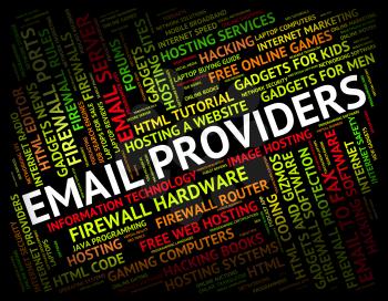 Email Providers Indicating Send Message And Suppliers