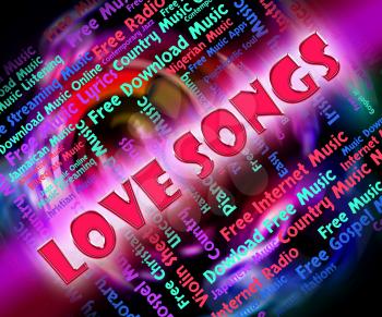 Love Songs Representing Sound Tracks And Devotion