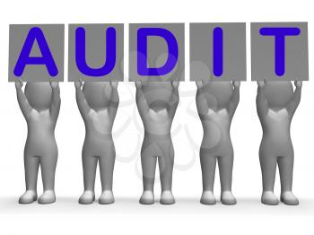 Audit Banners Meaning Financial Audience Scrutiny Or Inspection