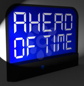 Ahead Of Time Digital Clock Showing Earlier Than Expected