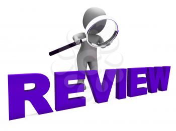 Review Character Showing Reviewing Evaluate And Reviews