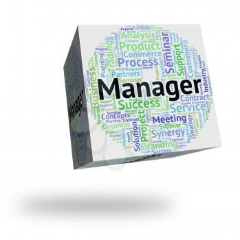 Manager Word Meaning Boss Management And Wordclouds