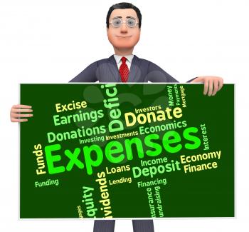 Expenses Word Meaning Cost Outlay And Budget 