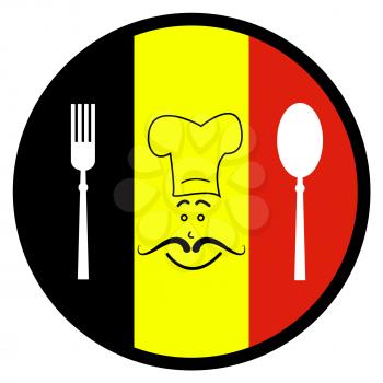 Restaurant Food Showing Eat European And Belgian