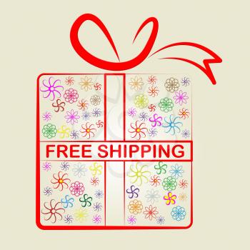 Shipping Shopping Showing Free Of Cost And With Our Compliments