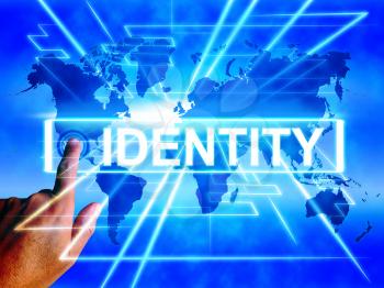 Identity Map Displaying Internet or International Identification or Brand