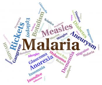 Malaria Disease Showing Ill Health And Afflictions