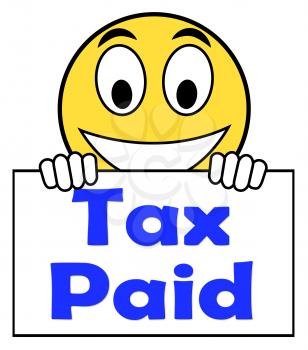 Tax Paid On Sign Showing Duty Or Excise Payment