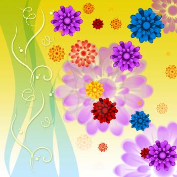 Colorful Flowers Background Meaning Petals Buds Ad Yellow
