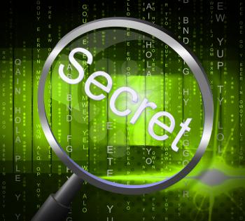 Magnifier Secret Showing Magnification Search And Confidential