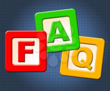 Faq Kids Blocks Representing Answers Helped And Counselling