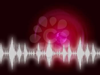Sound Wave Background Meaning Audio Frequency Or Analyzer
