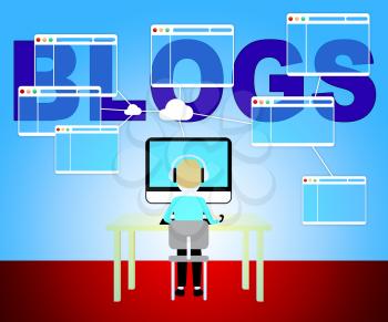 Computer Blogs Meaning Web Site And Blogging