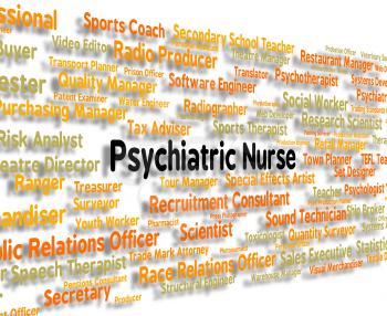 Psychiatric Nurse Showing Nervous Breakdown And Jobs