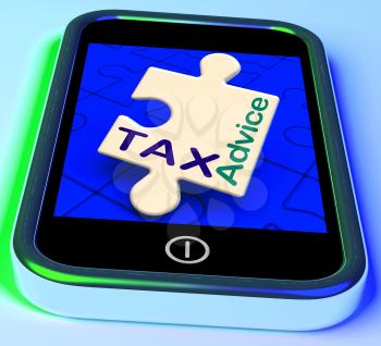 Tax Advice Phone Message Showing Taxation Help Online