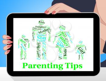 Parenting Tips Meaning Mother And Baby And Mother And Child