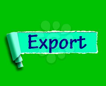 Export Word Showing Selling Overseas Through Internet