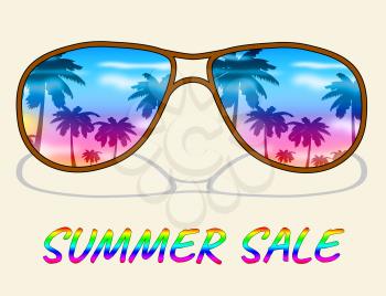 Summer Sale Representing Hot Offers And Savings