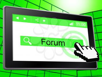 Forum Online Representing World Wide Web And Social Media