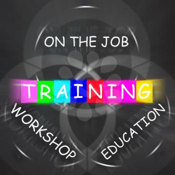 Words Displaying Training on the Job or Educational Workshop