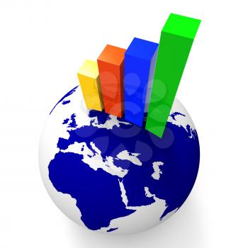Increase Graph Worldwide Representing Data Planet And Upward