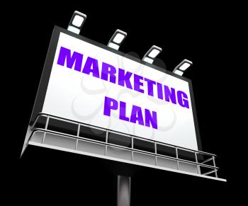 Marketing Plan Sign Referring to Financial and Sales Objectives