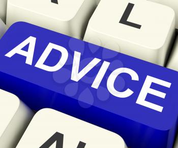 Advice Key On Keyboard Meaning Recommend Suggest Or Counsel

