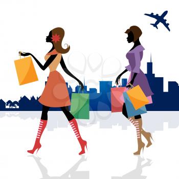Women Shopper Representing Retail Sales And People