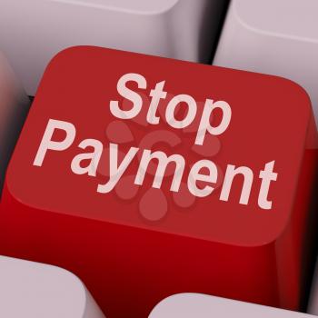 Stop Payment Key Showing Halt Online Transaction