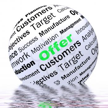 Offer Sphere Definition Displaying Special Prices Discounts Or Promotions