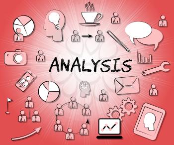 Analysis Icons Representing Data Analytics And Analyse