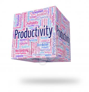 Productivity Word Representing Effective Text And Efficiency