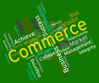 Commerce Words Meaning Importing Selling And Buy 