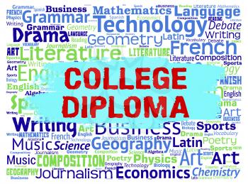 College Diploma Indicating Tutoring Masters And Educating